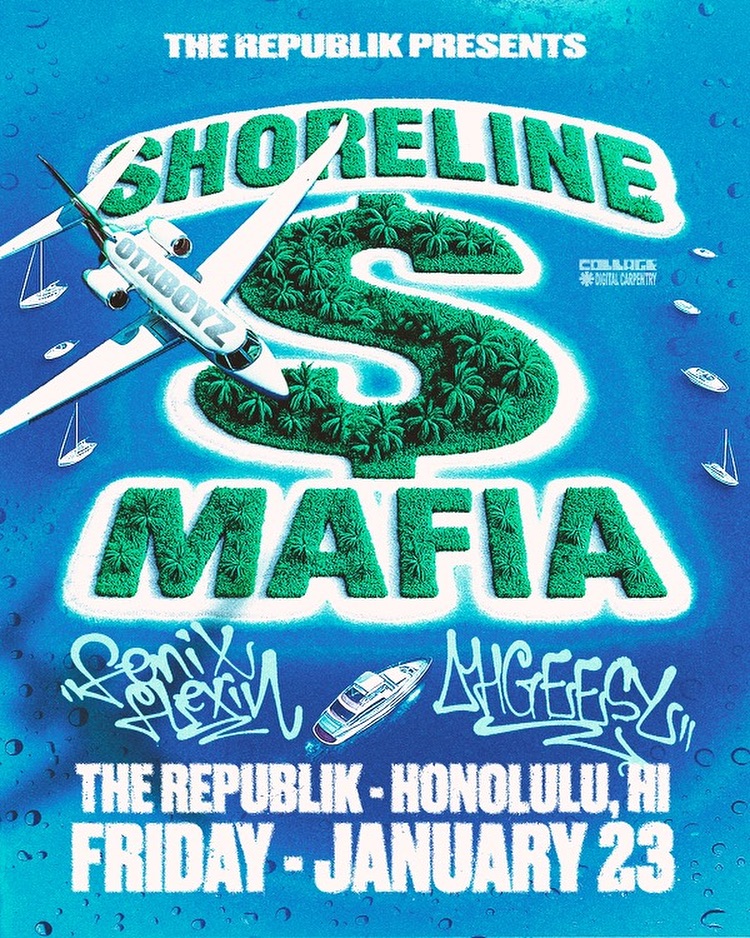 Shoreline Mafia Back In Bidness Tour Poster 2026